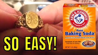 How To Clean Gold With Baking Soda  SUPER EASY [upl. by Eeldivad411]