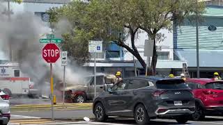 Truck fire in Downtown Hilo [upl. by Biron984]