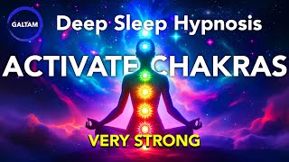 Deep Sleep Hypnosis 🧘‍♂️ CHAKRA HEALING amp Cleanse All 7 Chakras for Inner Balance ⚡ Very Strong ⚡ [upl. by Adne]