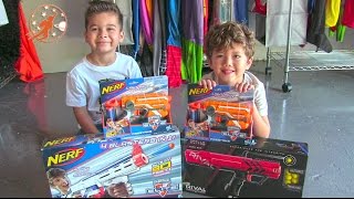 Kids Rival Nerf Guns Piñata and Nerf War Kids Movie [upl. by Avram785]