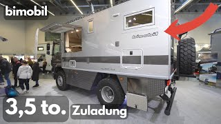 35t ZULADUNG Offroad 4x4 Wohnmobil 2024 Bimobil EX480 MB Atego Platz für max Reichweite [upl. by Yatnuahc]