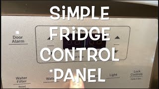 GE FRIDGE CONTROL PANEL DISPLAY REVIEW [upl. by Naicad]