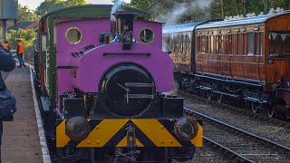 Behind Borrows no48 amp Andrew Barclay no1969 at RSR steam gala 28092024 [upl. by Yerga435]