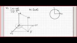 23  Parametrização de Curvas Exemplo de curva parametrizada em R3 [upl. by Ecertak207]