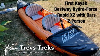 My first Bestway HydroForce Rapid X2 Kayak Set up amp overview [upl. by Roht231]