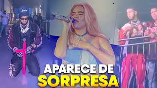 Anuel llega de sorpresa al concierto de Karol G El gesto de Anuel que volvió a enamorar a Karol G [upl. by Valera]