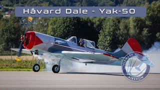 Håvard Dales Yak50 at Telemark Airshow 2024 [upl. by Glavin]