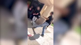 DISTURBING VIDEO Student brutally punched at Moreno Valley school  ABC7 [upl. by Ariamat]