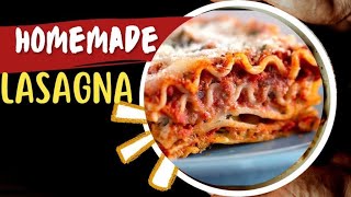 HOW TO MAKE HOMEMADE LASAGNA  OVEN READY PASTA Happy Holidays Priscilla Kumah [upl. by Eikin99]