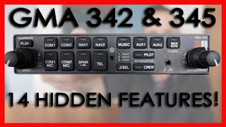 14 Hidden Features of the Garmin GMA 342 amp 345 Audio Panels [upl. by Lalla]