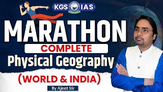 Marathon Complete Physical Geography World amp India By Ajeet Sir geography currentaffairs [upl. by Tiedeman]