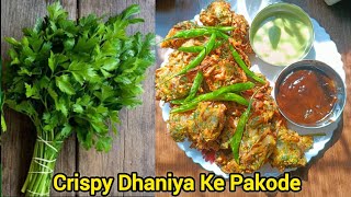 क्रिस्पी धनिया के पकौड़े – Crispy Dhaniya Ke Pakode –Dhaniya Pakoda Recipe –Pakoda Recipe –New Style [upl. by Ayoted]