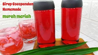 Cuma 4 bahan aja bisa jadi sirup Cocopandan yang rasanya mirip dengan sirup Marjan [upl. by Lucas]