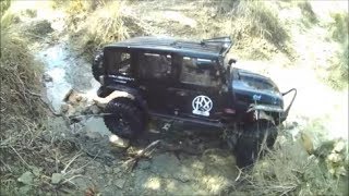 TRACTION HOBBY RUN MUD CRAWLER JEEP 4x4 CRAGSMAN 18th SCALE RC TH4 [upl. by Ainotal]