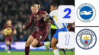 Man City vs Brighton 12 Haaland goal city lost [upl. by Eirrok777]