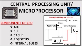 CPU and Its Components Components of MIcroprocessor [upl. by Ziguard607]