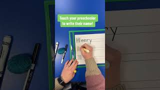 Discover the key to teaching preschoolers name writing using three lines for guidance tracing and [upl. by Alyn143]