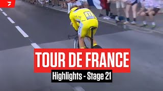 Tour de France 2024 Stage 21 Highlights [upl. by Burchett46]