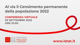 AL VIA IL CENSIMENTO PERMANENTE DELLA POPOLAZIONE 2022 [upl. by Ellak]