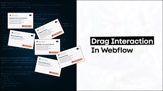 GSAP Draggable  Card Drag Interaction in Webflow [upl. by Peterman786]