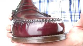 The Earls Penny Loafers Oxblood amp Black Video Review [upl. by Ydnil]