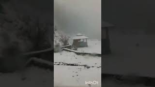 Nathiagali 1st Snowfall  Abbottabad nature [upl. by Dickman]