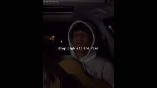 Habits Youre gone and i gotta stay high Max AllaisTiktok cover  Lyrics [upl. by Hserus28]