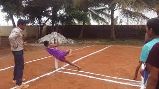 Kho kho pole dive skills K R Lakkam vidyalaya  Karnatak [upl. by Caddaric]