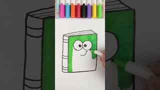 How to Draw and Colour Book art drawing artdrawinghow shorts [upl. by Couq]