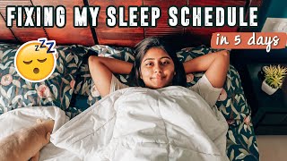 Fixing My Sleep Schedule in 5 DAYS practical  easy tips  Kritika Goel [upl. by Othe]