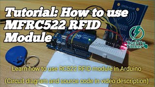 Tutorial How to Get Started with MFRC522 RFID Module  Arduino [upl. by Irolam325]