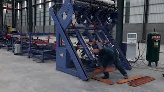 Pallet nailing production line for european pallet [upl. by Lion]