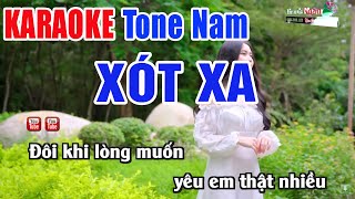 Xót Xa Karaoke Beat Nam Chuẩn  Nhạc Sống Thanh Ngân [upl. by Noreh]