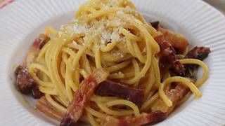 Spaghetti alla carbonara  tutti i segreti della ricetta originale [upl. by Dadivitan199]