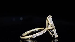 339 Total Carat Marquise Pave Diamond Engagement Ring [upl. by Nadual]