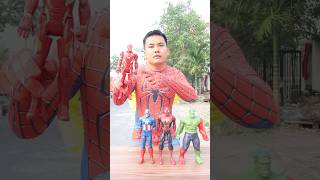 Team Colorman VS Spidey Choose Toys nonoshortvideo [upl. by Nissie168]