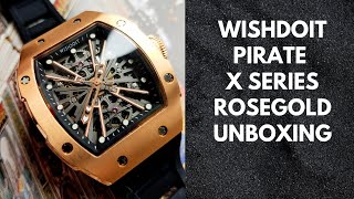 Wishdoit Watch Pirate X Series Rosegold Unboxing [upl. by Ynabe840]