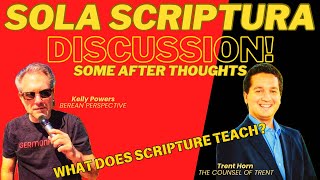 SOLA SCRIPTURA is Biblical Some Thoughts from Trent Horn Discussion [upl. by Ilke]