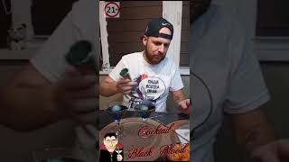 Cocktail Black Blood коктейль 🍹 Черная кровь коктейль бармен готовимвкусно drink [upl. by Ilera]