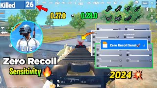 😱Pubg Lite Zero Recoil Sensitivity Settings Full Guide 2024  Pubg Lite Sensitivity Settings 2024 🔥 [upl. by Ettezzil]