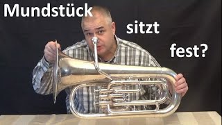 Mundstück sitzt fest  Mundstück abziehen  Trompete  Posaune  Euphonium  Tuba  Horn [upl. by Roane]