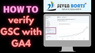 How to verify GSC with GA4  Verify Your Website in Google Search Console with Google Analytics 4 [upl. by Naillik925]