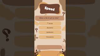 Speed  Quiz for Kids  7th Physics  IIT Preparation [upl. by Panther]