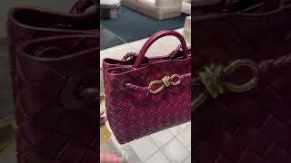 BOTTEGA VENETA ANDIAMO BAG IN BEAUTIFUL BAROLO COLOR bottegavenetaandiamodesignerbagsshorts [upl. by Algernon]