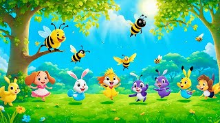 Ring Around the Rosies  Fun Nursery Rhyme for Kids  Interactive Song with Animation [upl. by Ayor]