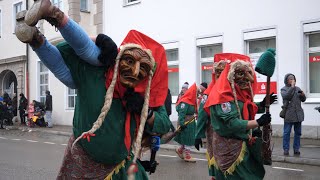 Fasnet Narrensprung in Lauingen Teil1 [upl. by Enelyt]