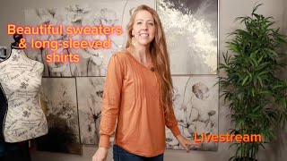 Amazon Live Sweaters amp Long Sleeve Shirts Reviews [upl. by Isolda]