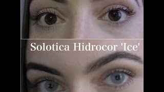 Solotica Hidrocor Ice BEST way to put in contact lenses [upl. by Dine]