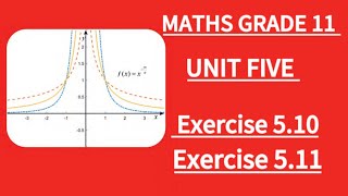 Maths grade 11 unit five  Exercise 510 and exercise 511 new curriculum [upl. by Eilyw]