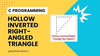 Hollow Inverted RightAngle Triangle By Star Pattern [upl. by Wiburg]